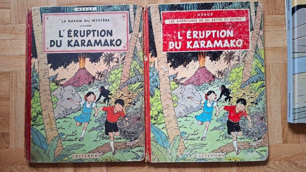 bd HERGE jo et zette et jocko 1952, Livres, Plusieurs BD, Utilisé, Hergé., Envoi