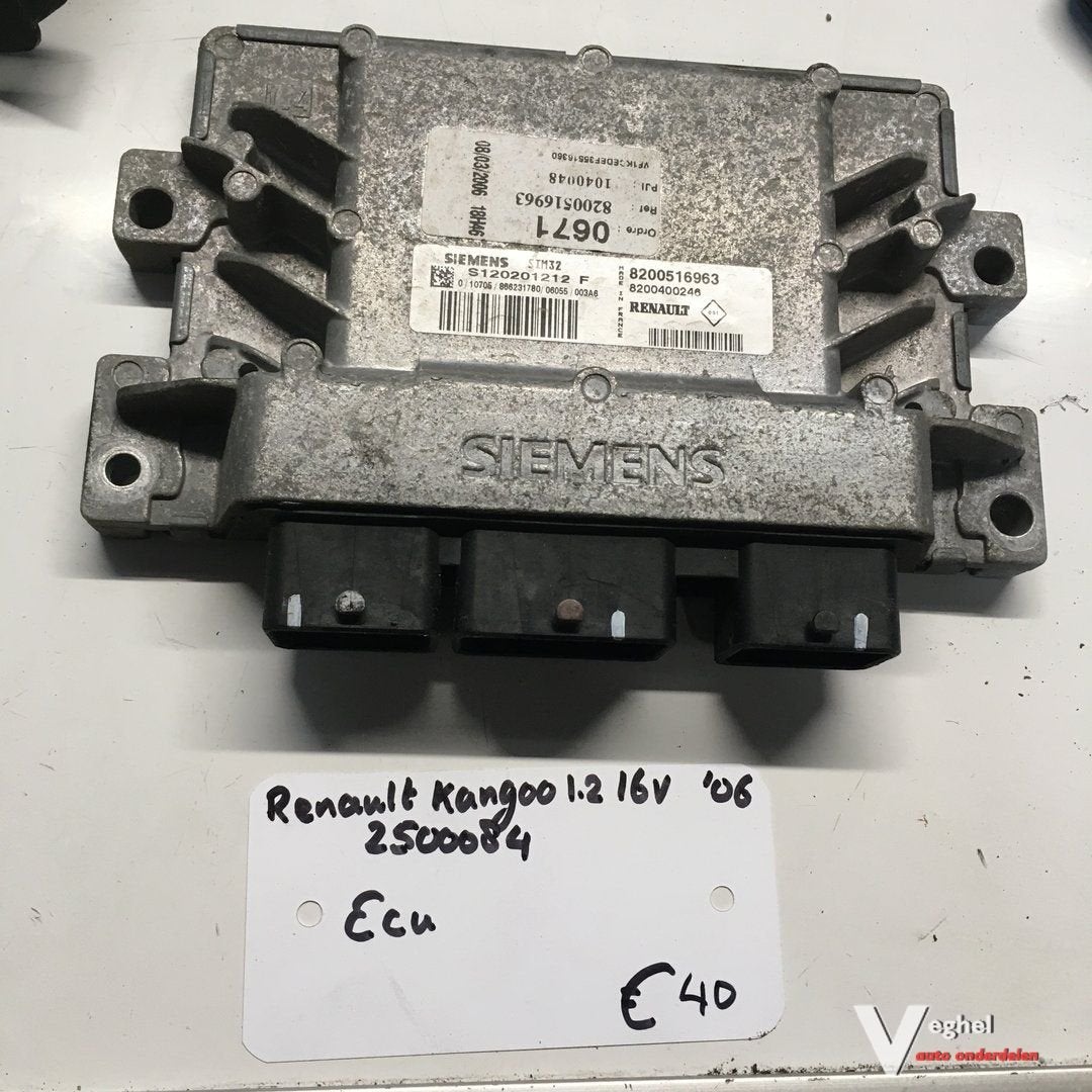 Renault Kangoo 1.2 16v 2006  2500084  ECU   8200516963, -, Utilisé, -, -
