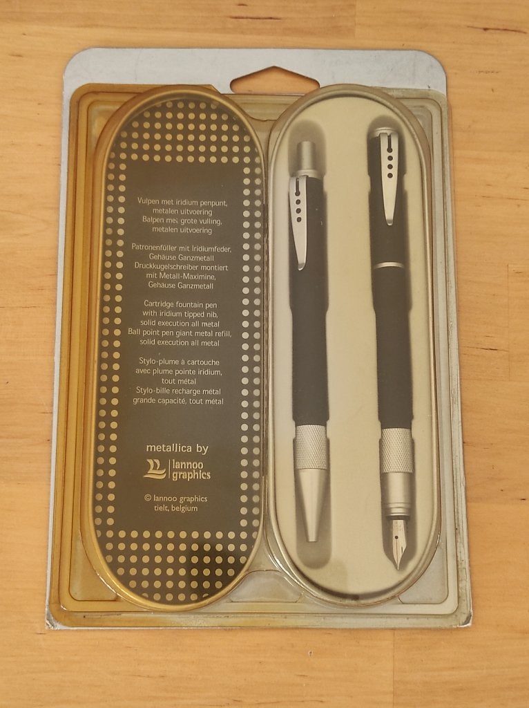 Metallica Lannoo Graphics nieuw zwarte vulpen stylo, Enlèvement, Comme neuf