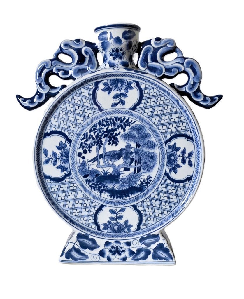 Vase cylindrique en porcelaine chinoise., Enlèvement ou Envoi, Comme neuf