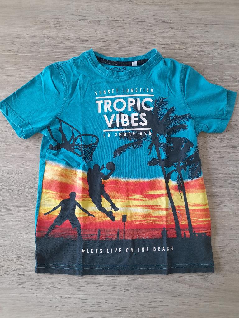 2 t-shirts maat 134-140, Kinderen en Baby's, Kinderkleding | Maat 134, Ophalen of Verzenden, Zo goed als nieuw, Jongen, Shirt of Longsleeve