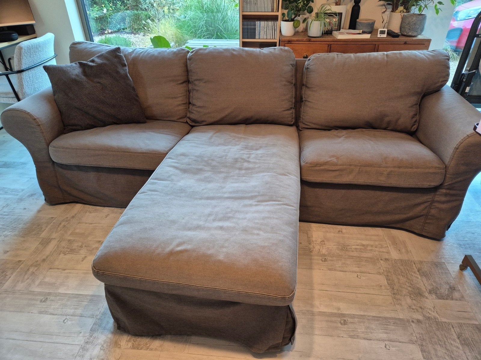 ikea EKTORP 3zitsbank met chaise longue
3-zitsbank met chais, Ophalen, Gebruikt, Stof