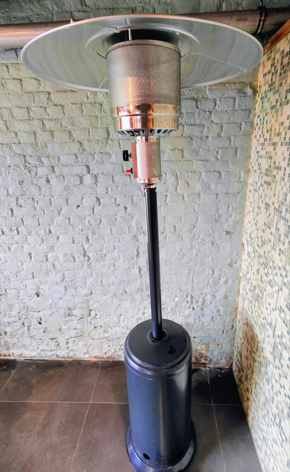 Profile Terrasverwarmer op Gas (Propaan) - 13 kW RVS, Tuin en Terras, Terrasverwarmers, Ophalen, Nieuw, Gas, Vloer