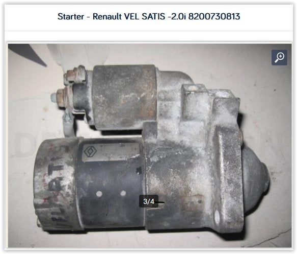 démarreur Renault Vel-Satis/Renault Espace 1.8i 2.0i essence, Enlèvement ou Envoi, Utilisé, Renault
