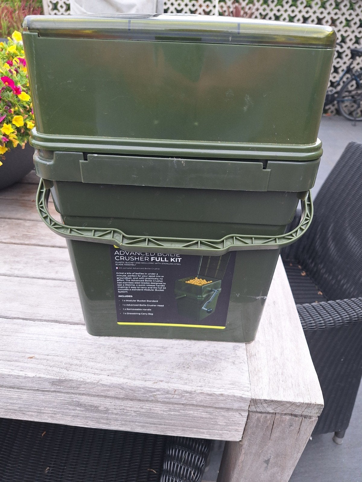 Boilie crusher, Ophalen
