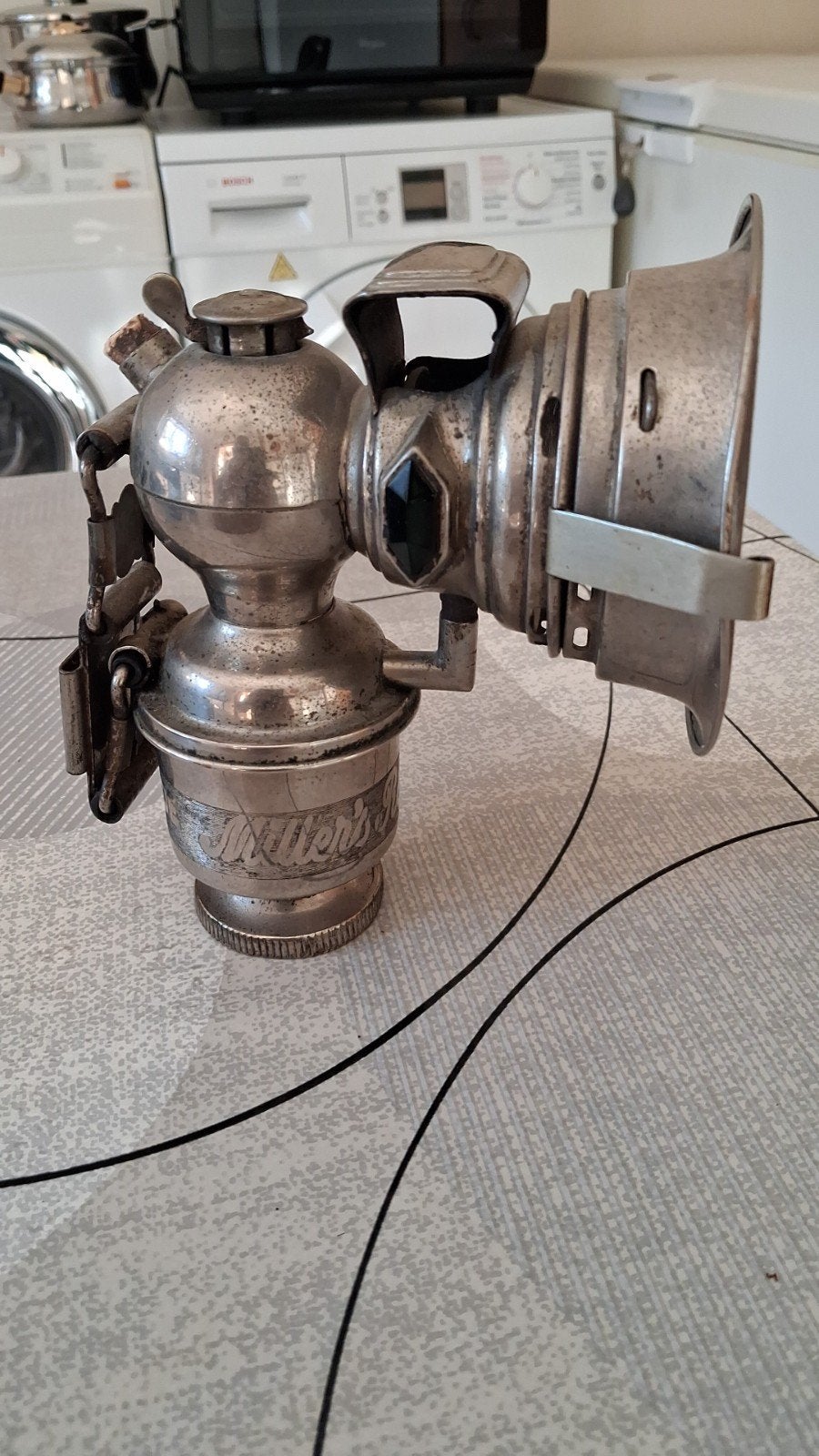 oude mijnlampen Voor fiets of motor, Antiek en Kunst, Ophalen