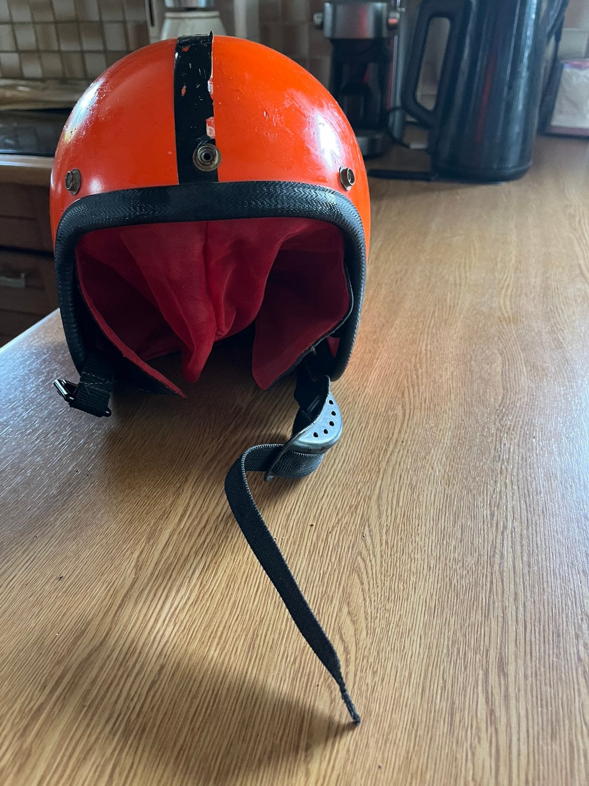 Vintage motorhelm, Ophalen, Gebruikt