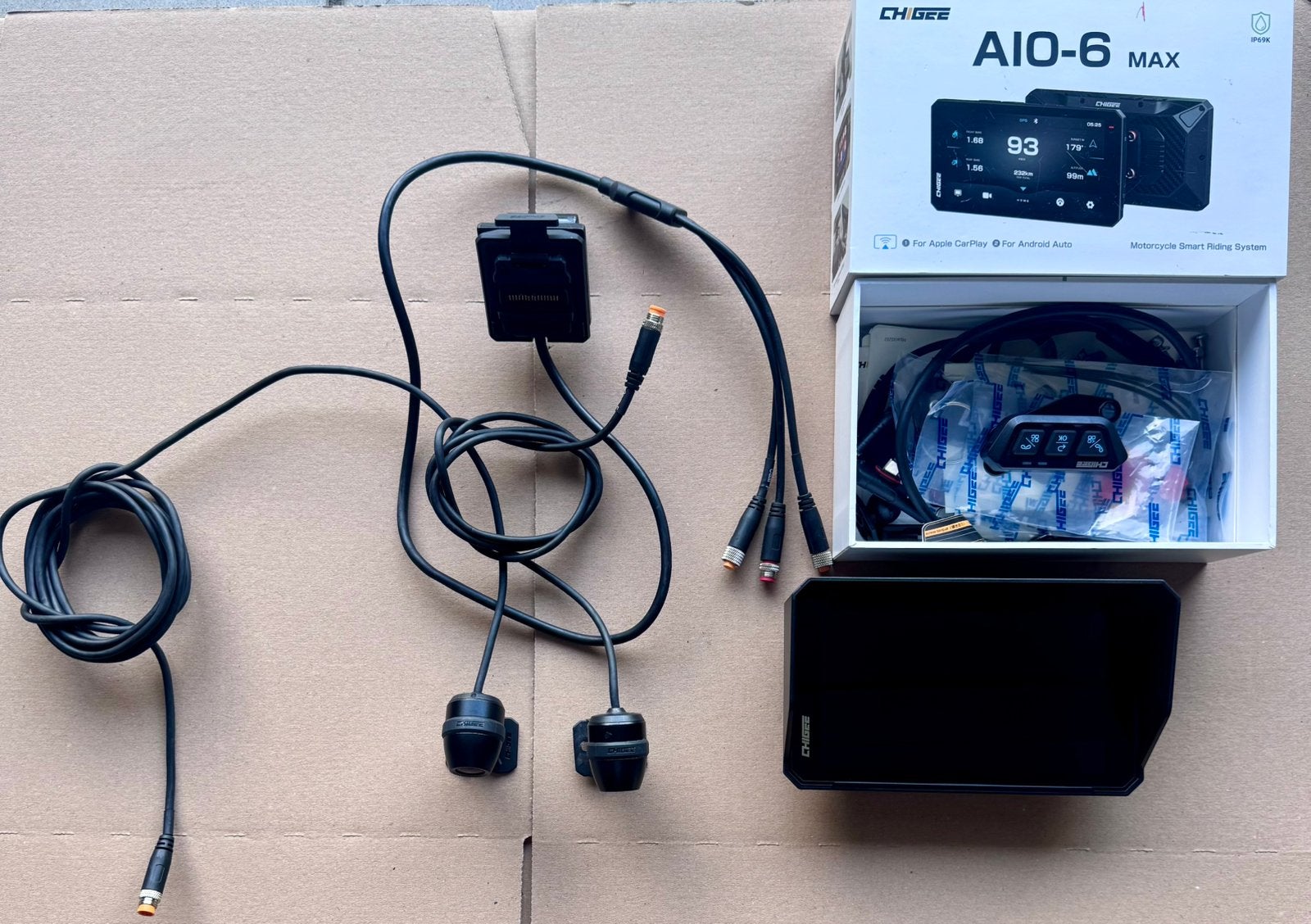 Chigee AIO 6, Motos, Accessoires | Systèmes de navigation, Enlèvement ou Envoi, Comme neuf