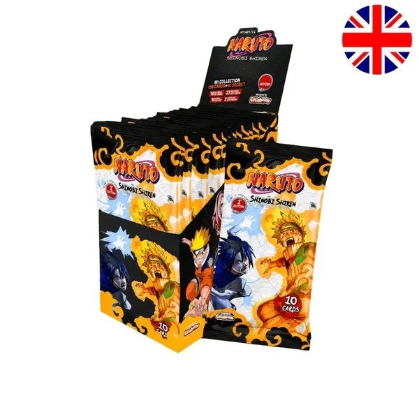 Naruto Mythos Set 2 Booster Box Shinobi Shiren 24 Packs 1st, Ophalen of Verzenden, Zo goed als nieuw, Booster