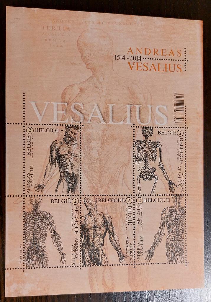 België: Andreas Vesalius - BL215, Postzegels en Munten, Orginele gom, Ophalen of Verzenden, Zonder stempel, Postfris