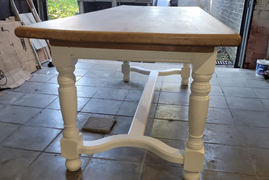 Table de ferme en chêne massif, Maison & Meubles, Tables | Tables à manger, Enlèvement, Chêne