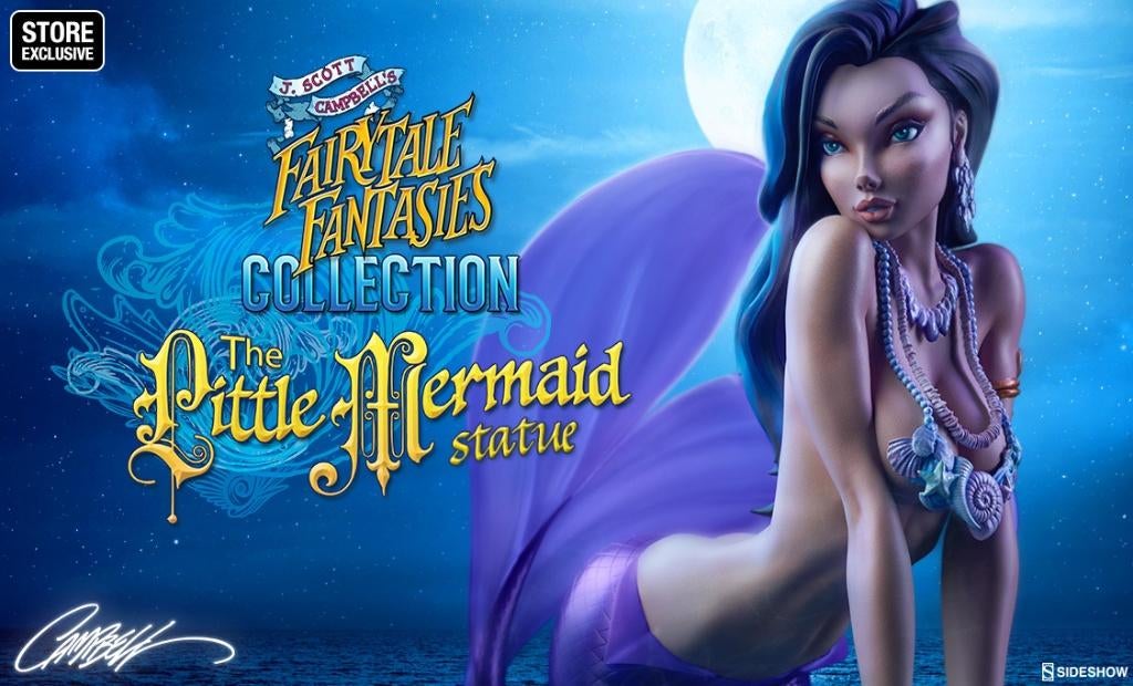 Beeld - exclusieve editie - De kleine Zeemeermin - Sideshow., Ophalen of Verzenden, Nieuw, Fantasy