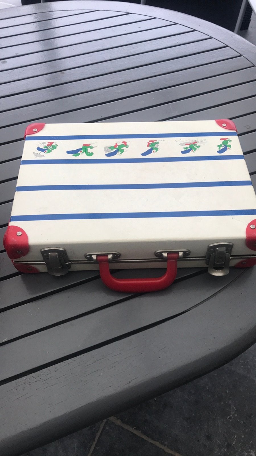 Koffertje aktetas kinderen, Antiquités & Art, Antiquités | Jouets, Enlèvement ou Envoi