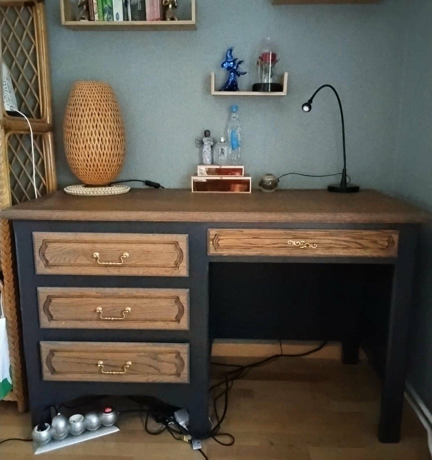 bureau, Maison & Meubles, Bureaux, Enlèvement, Avec tiroirs, Comme neuf, Bois