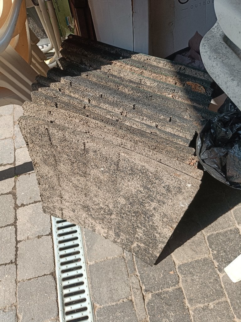Rubberen tuintegels, Tuin en Terras, Terrasdelen en Vlonders, Ophalen, Gebruikt, Kunststof