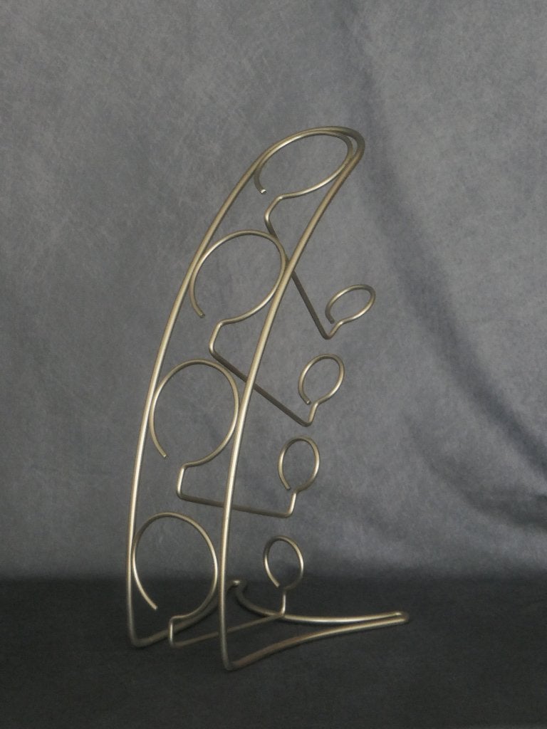 modern wijnrekje tafelmodel voor 4 flessen, Maison & Meubles, Enlèvement ou Envoi, Moins de 5 bouteilles, Comme neuf, Métal