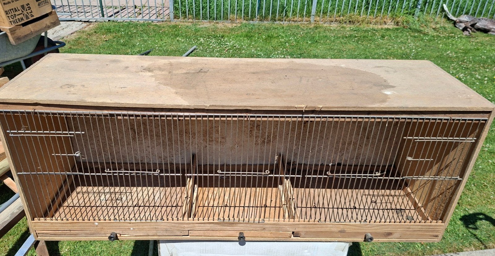 Vogelkooi voor kleine vogels, Ophalen, Gebruikt, Hout, Vogelkooi