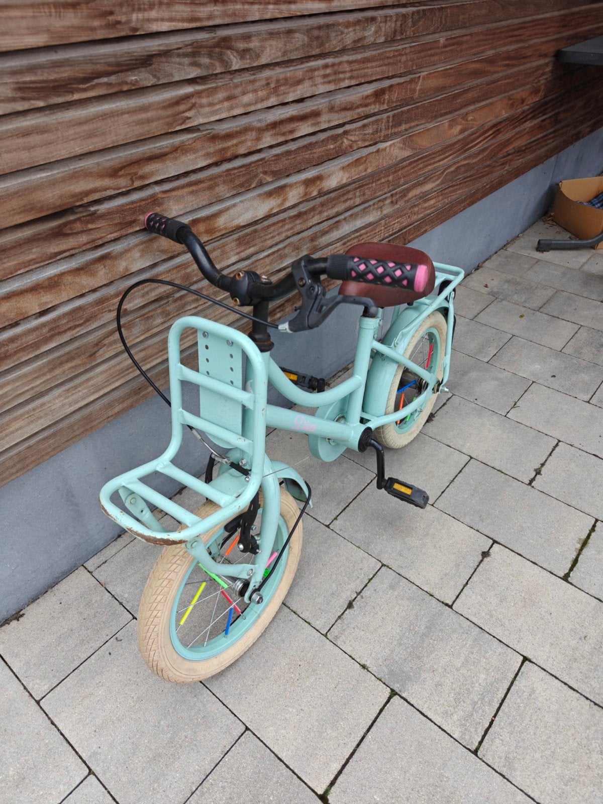 Kinderfiets 14inch, Ophalen, Gebruikt, Velgrem, 14 inch of minder