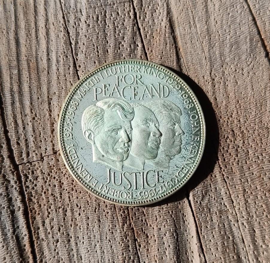 Médaille USA 1963 « Pour la paix et la justice » - Argent, Enlèvement ou Envoi, Amérique du Nord, Monnaie en vrac, Argent