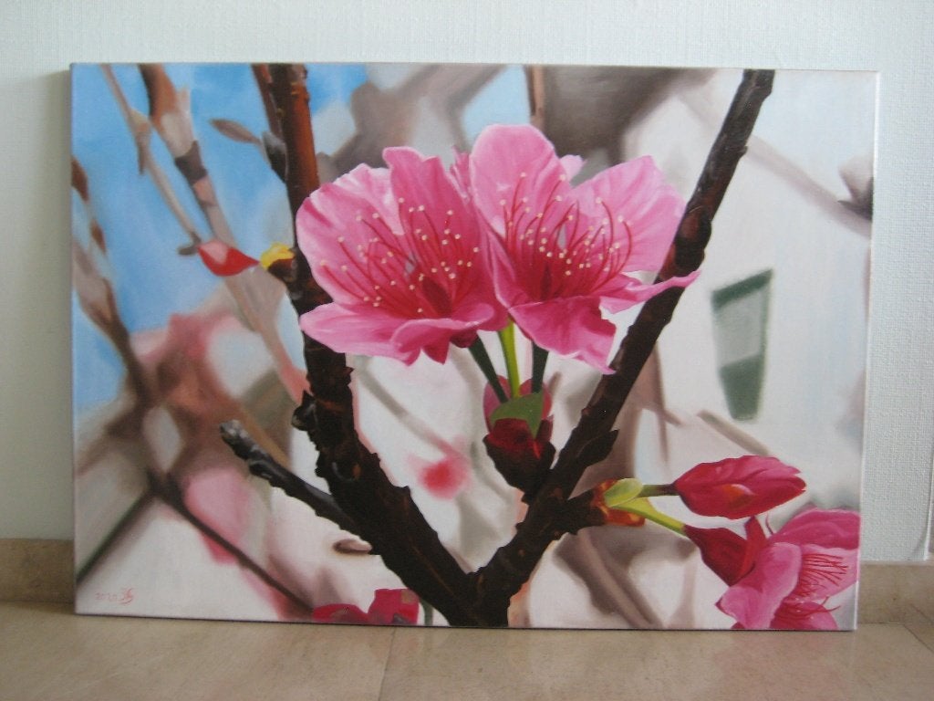 Schilderij in olieverf, Antiek en Kunst, Kunst | Schilderijen | Klassiek, Doek, Olieverf, Klassiek, Gesigneerd