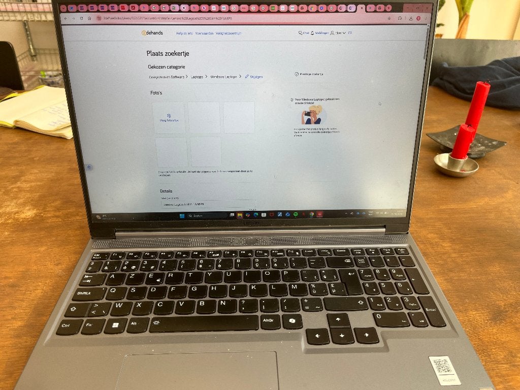 Lenovo Legion Slim 5 16ARP9, Computers en Software, 8 GB, Ophalen of Verzenden, Zo goed als nieuw, AMD Ryzen 7 7435HS
