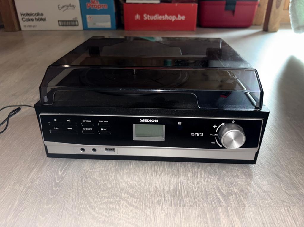 Platenspeler medion MD 43454, Enlèvement, Tourne-disque, Connexion USB