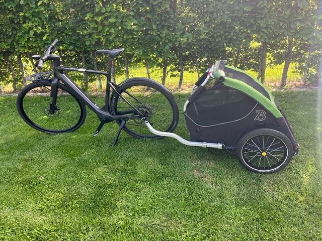 remorque vélo chien, Animaux & Accessoires, Accessoires pour chiens, Comme neuf, Remorque de vélo pour chien, Autres marques, Enlèvement