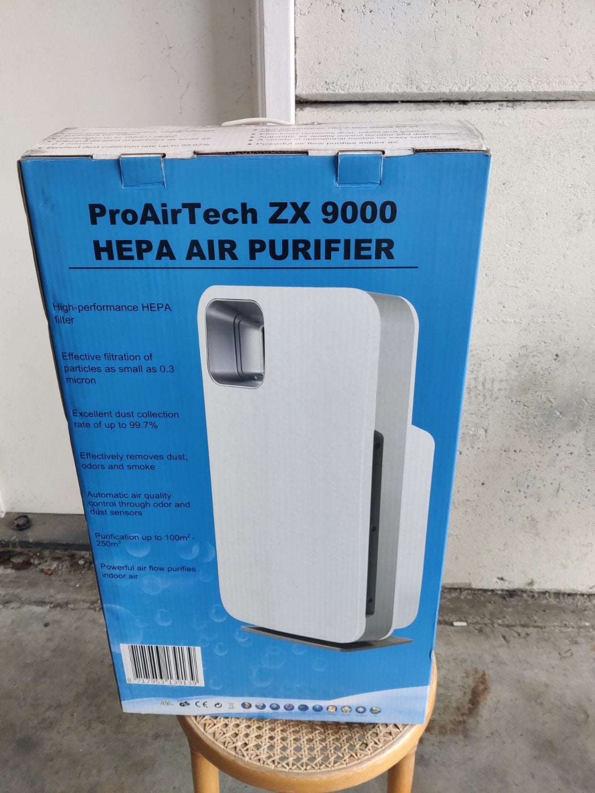 ProAirTech ZX 9000 HEPA Luchtreiniger, Elektronische apparatuur, Ophalen of Verzenden, Luchtreiniger