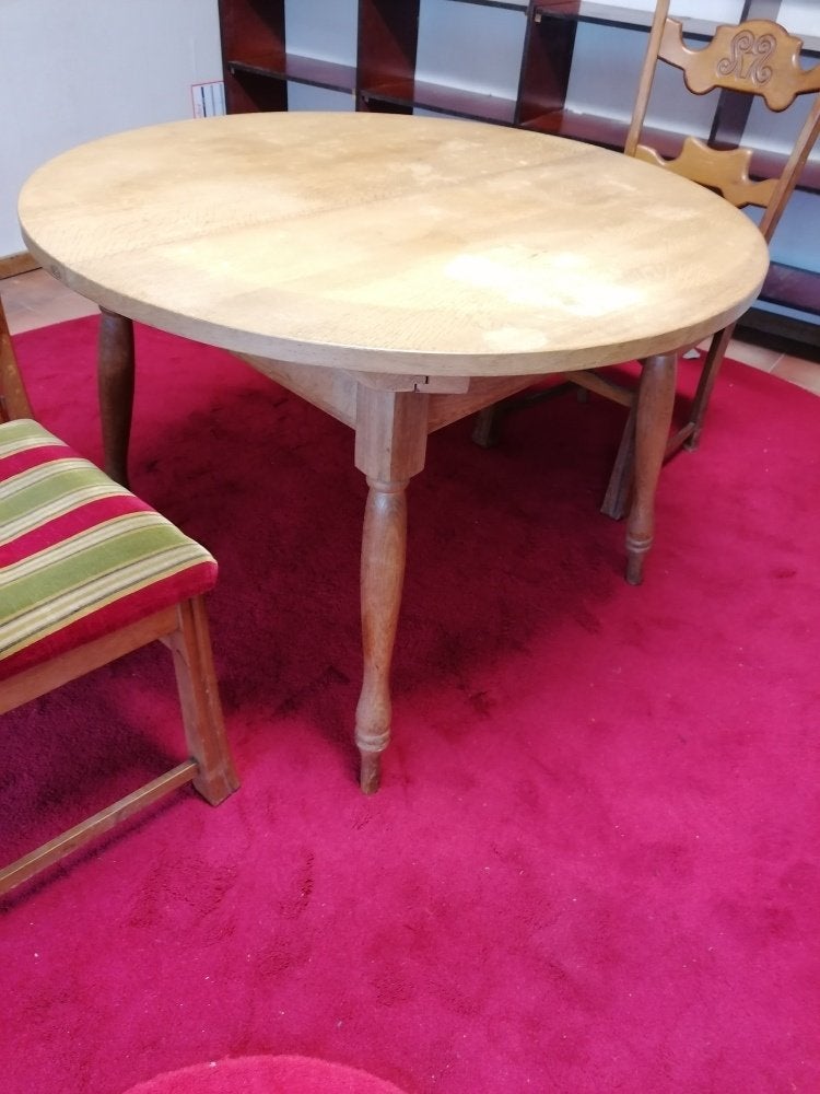 Ronde tafel met 4 stoelen., Ophalen, Gebruikt, Rond