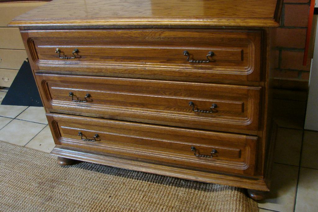 vintage: eiken ladenkast, Huis en Inrichting, Kasten | Ladekasten, Ophalen, Gebruikt, 100 tot 150 cm, Eik