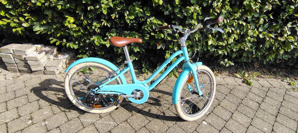 B TWIN 500 20" meisjesfiets, Fietsen en Brommers, Ophalen, Velgrem, Versnellingen, Zo goed als nieuw