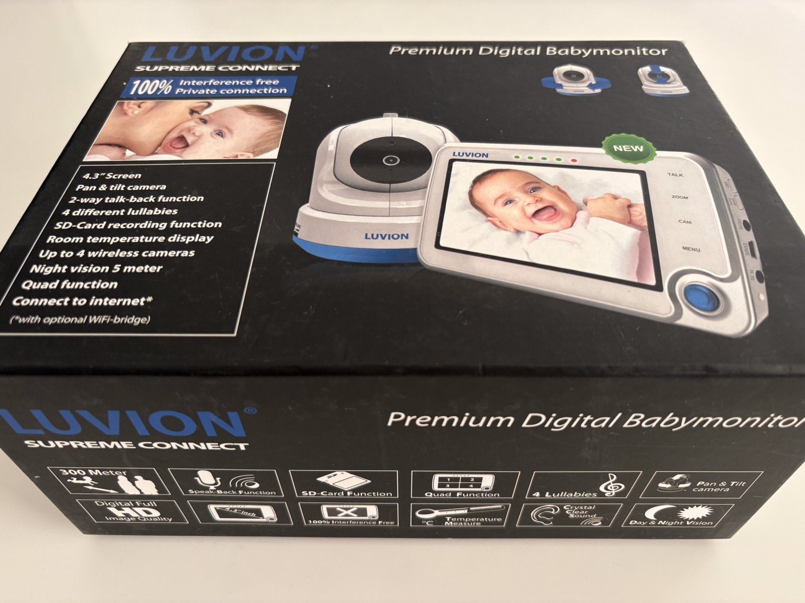 Moniteur bébé LUVION Supreme Connect, Kinderen en Baby's, Babyfoons, Ophalen, Zo goed als nieuw, Camera