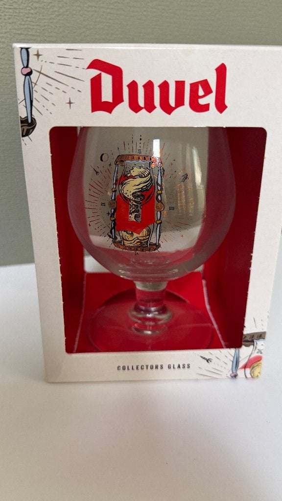 Limited Edition Duvel glas in Doos  Hemels Geduld, Ophalen of Verzenden, Zo goed als nieuw, Duvel