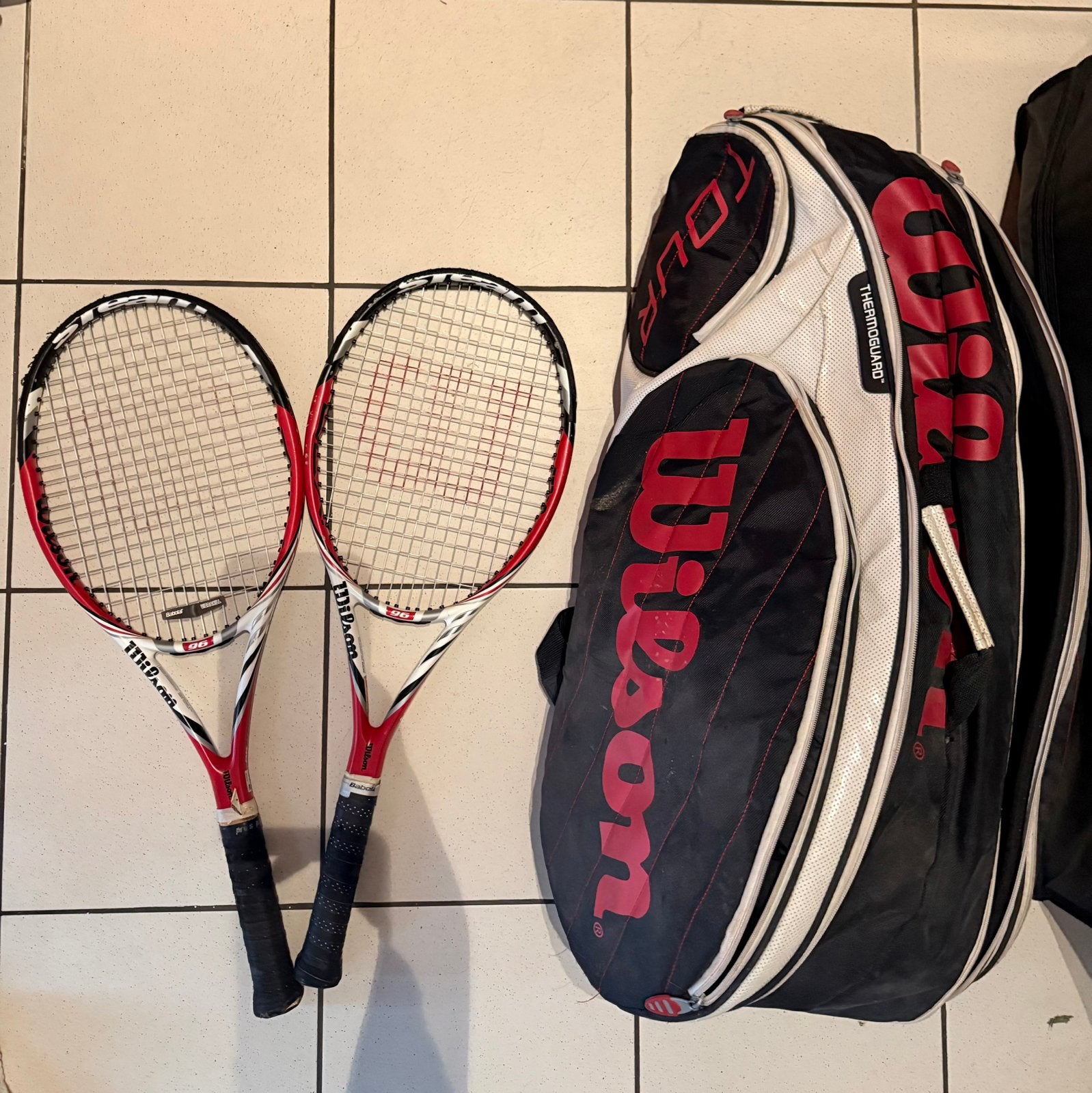 2 raquettes Wilson + sac, Sports & Fitness, L2, Raquette, Enlèvement, Wilson