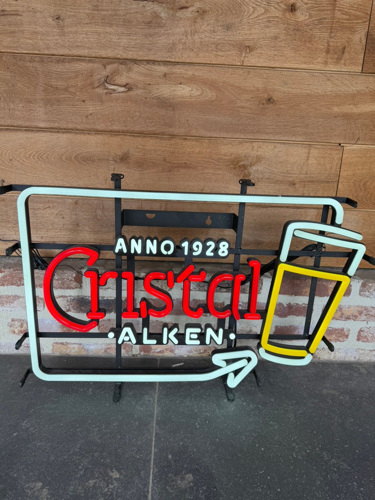 Cristal alken led bord, Ophalen, Zo goed als nieuw