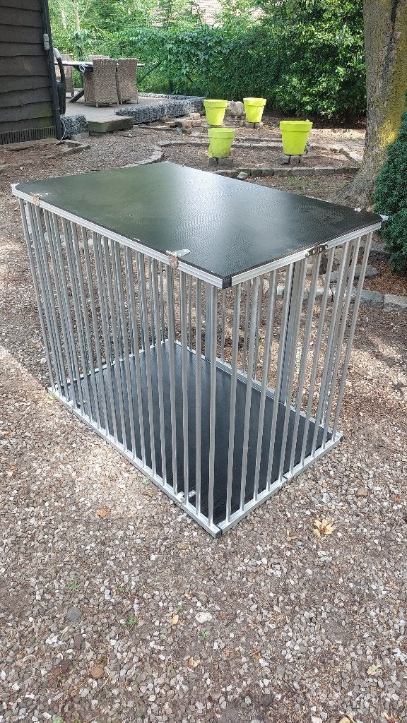 Hondenreisbench in aluminium, Dieren en Toebehoren, Ophalen, Zo goed als nieuw