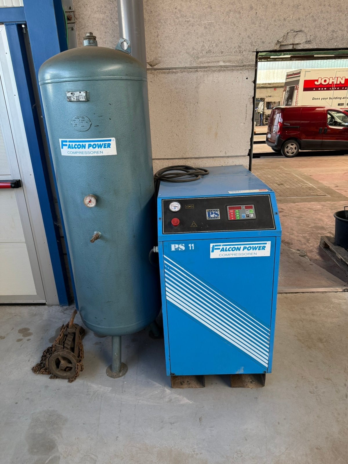 Compressor + Vat, Enlèvement, Utilisé