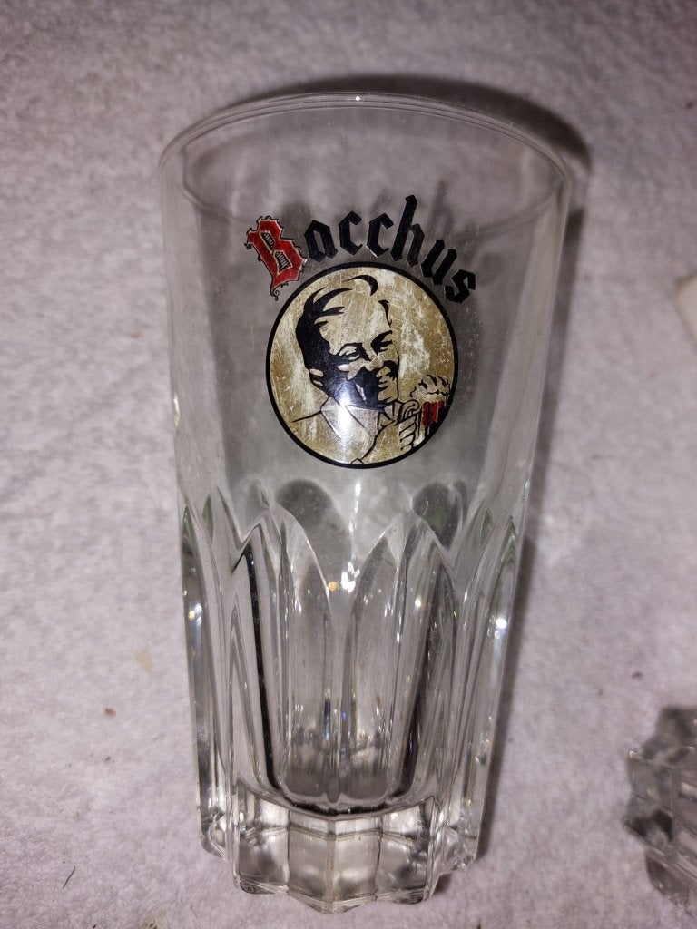 6 oude kristallen glazen Bachus, Collections, Enlèvement ou Envoi, Neuf, Verre ou Verres, Autres marques