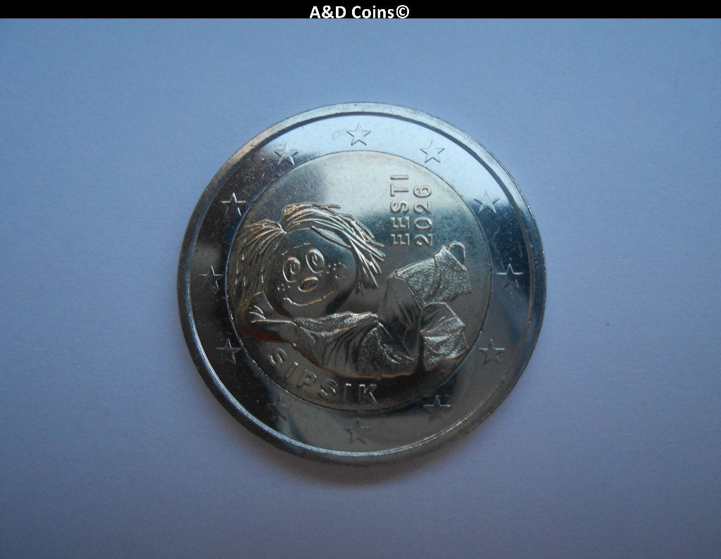 Estland 2 Euro cc 2026, Timbres & Monnaies, Monnaies | Europe | Monnaies euro, Envoi, Estonie, 2 euros, Monnaie en vrac