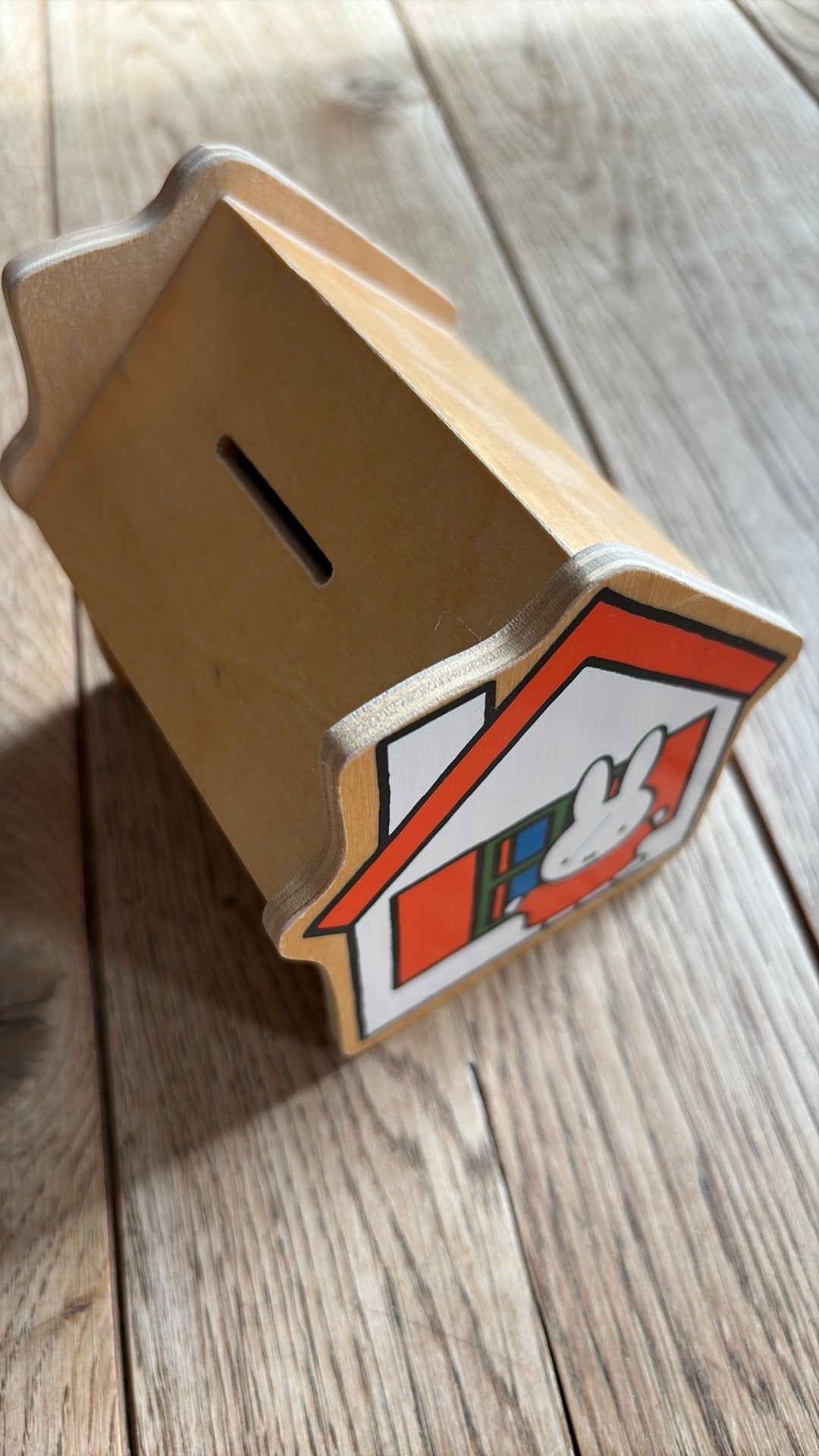 Nijntje dick bruna spaarpot, Verzamelen, Ophalen of Verzenden, Zo goed als nieuw, Hout