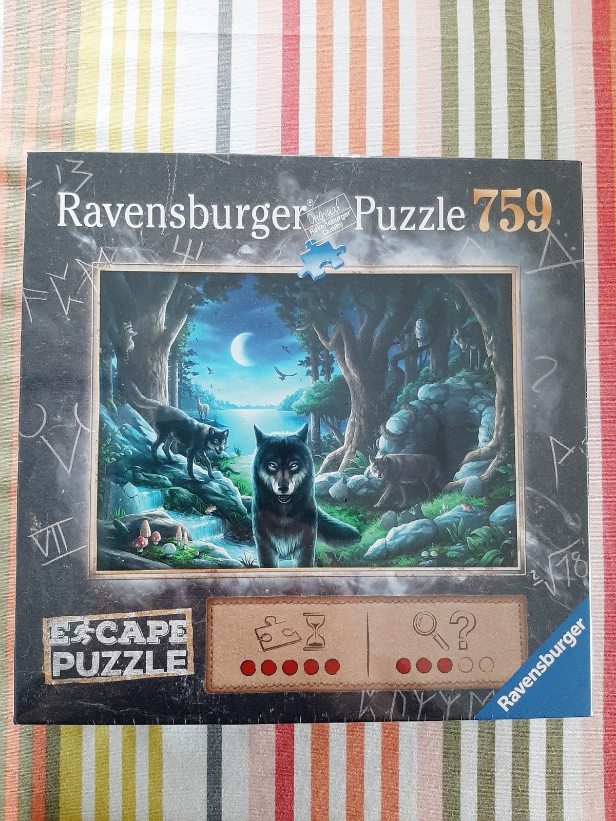 Escape puzzel Wolven Ravensburger 759, Hobby en Vrije tijd, Ophalen of Verzenden
