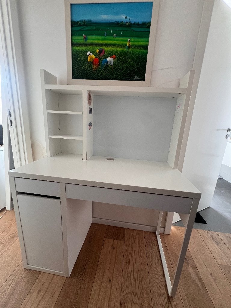 Bureau Ikea, Huis en Inrichting, Bureaus, Ophalen, Gebruikt, IKEA, Wit