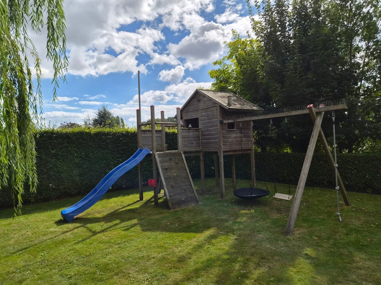 Portique balançoire de jardin, Enlèvement, Toboggan