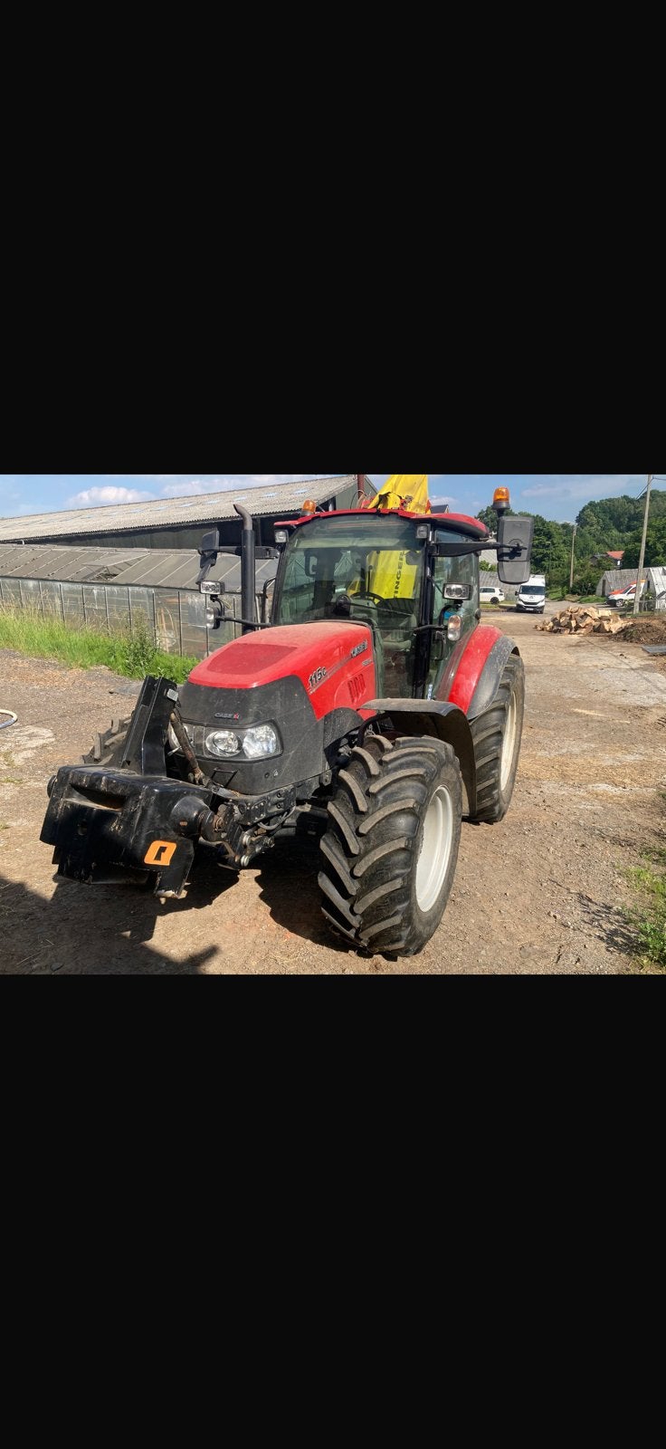 Tractor case 115 PK met vierschaar ploeg, Articles professionnels, Agriculture | Tracteurs, Enlèvement