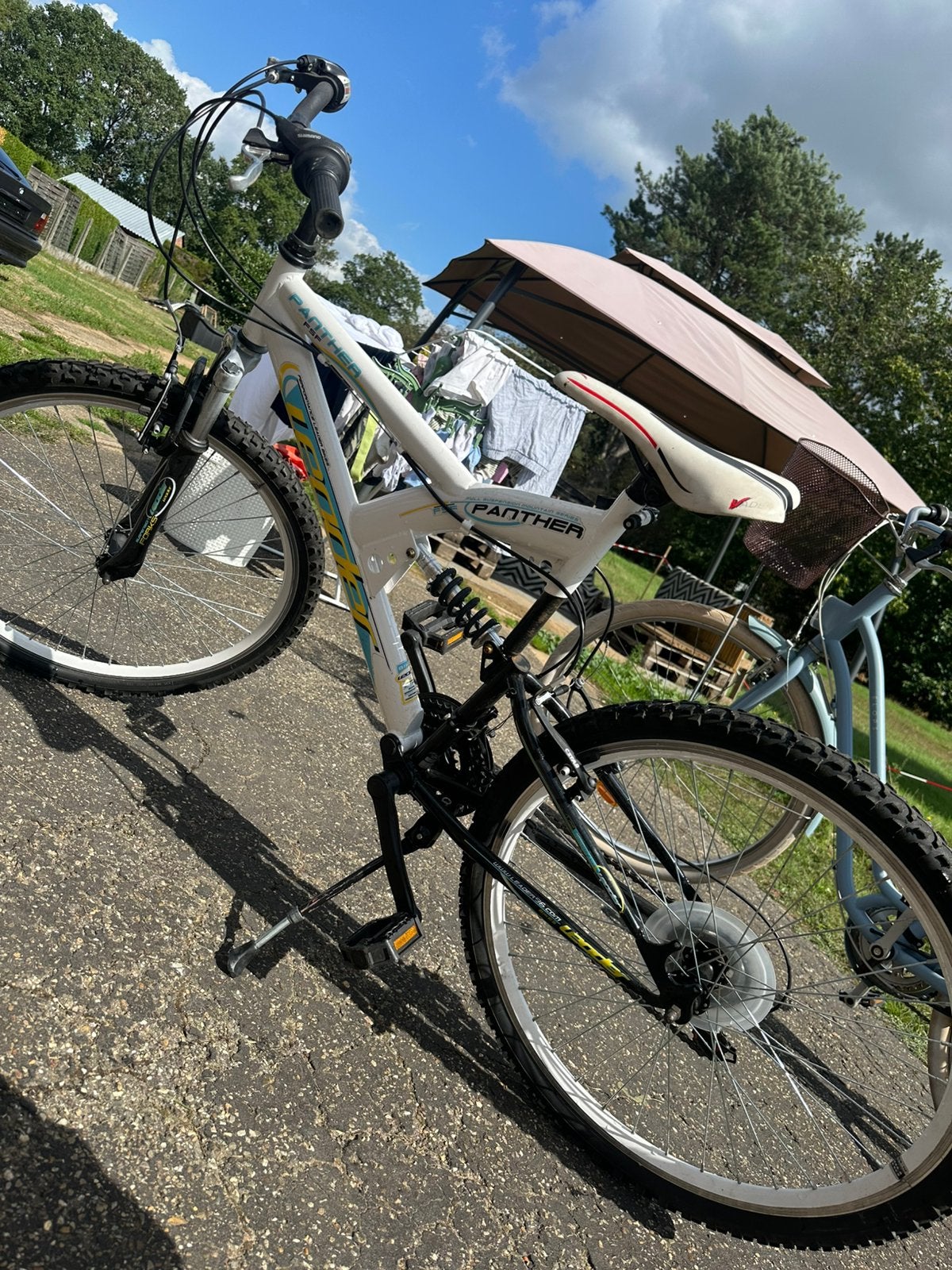 Panther mountainbike – verende voorvork en achtervering, Enlèvement, Utilisé