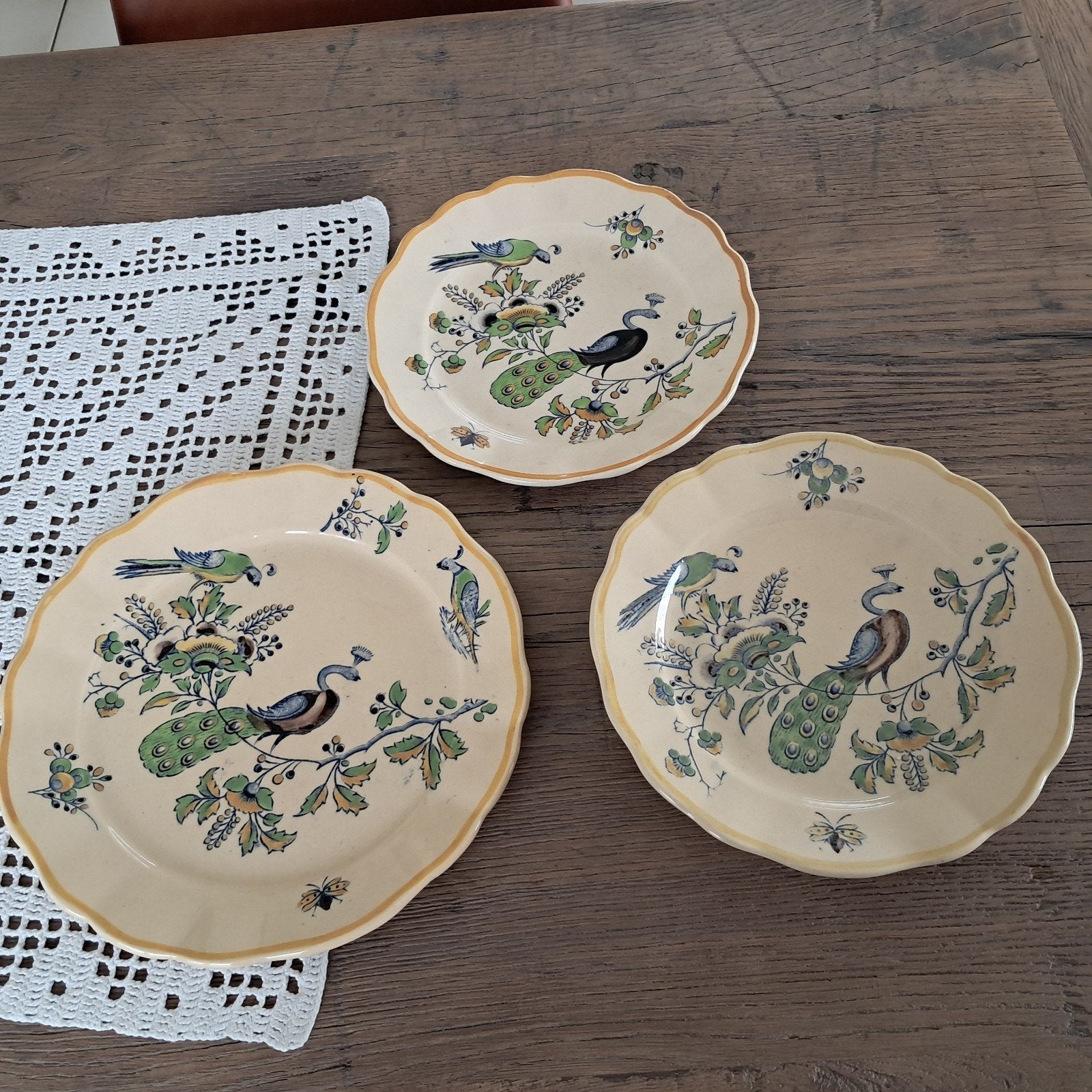 3 oude opdienschalen, Enlèvement ou Envoi, Assiette