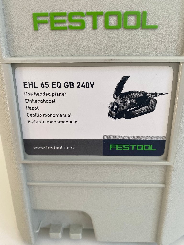 Festool EHL 65 EQ schaafmachine compleet in Systainer, Ophalen, Zo goed als nieuw, Overige typen, Festool