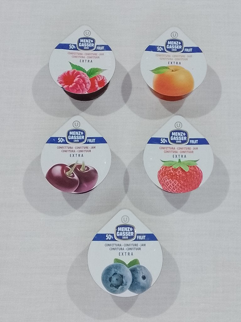 Menz & Gasser Mini Confituur 25g – 5 x – Ongeopend, Diversen, Levensmiddelen, Ophalen