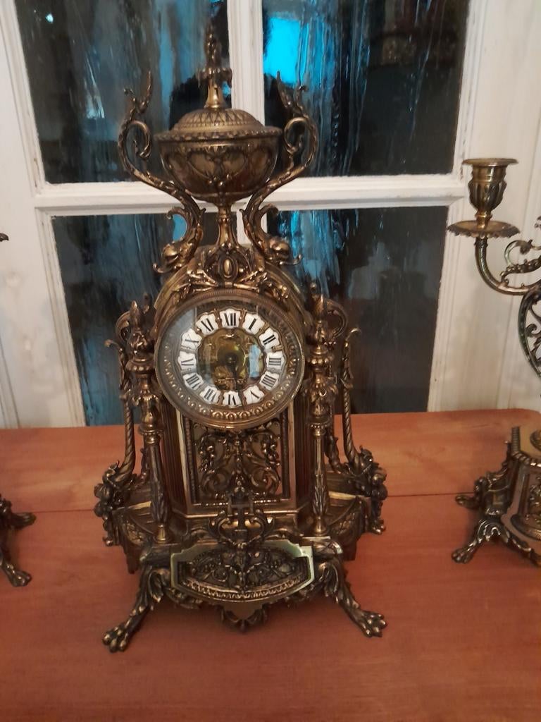 Klok en kandelaars, Antiek en Kunst, Ophalen