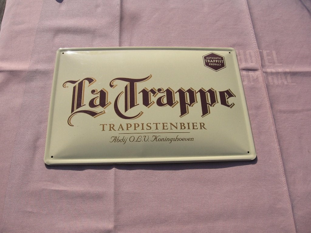 Abbaye trappiste de La Trappe Koningshoeven en métal, Enlèvement ou Envoi, Comme neuf, Panneau publicitaire